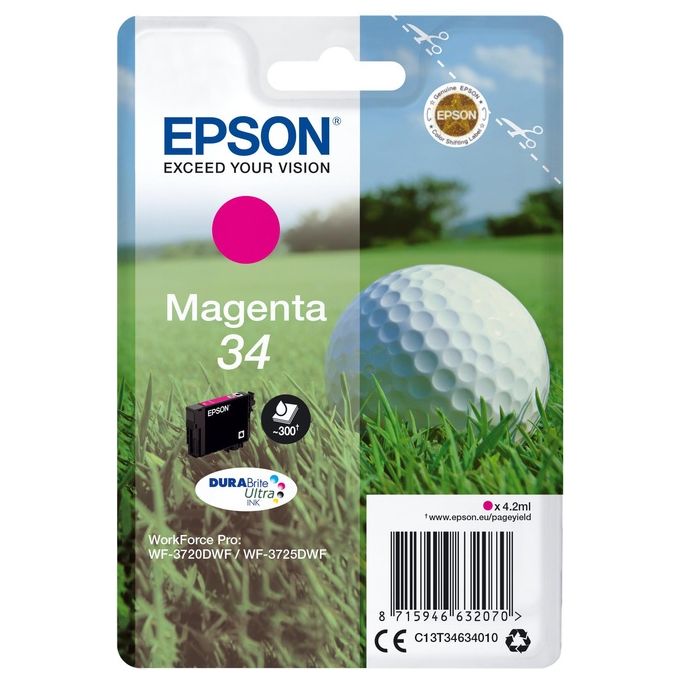 Image of Epson cartuccia Pallina golf 34 Magenta