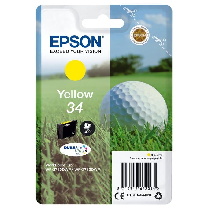 Image of Epson cartuccia Pallina golf 34 Giallo