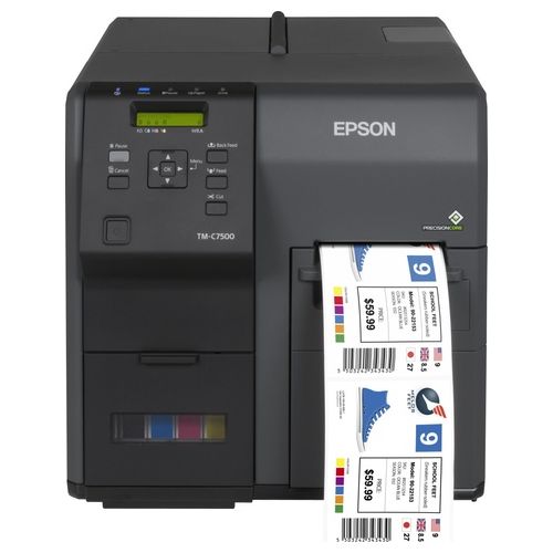 Epson ColorWorks C7500G, Cutter, Disp., USB, Ethernet, nero