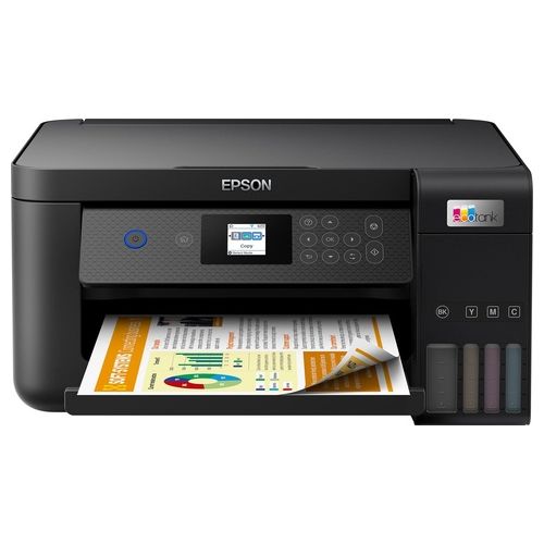 EcoTank ET-2850 stampante Multifunzione A4 (stampa, copia, scansione) USB, Wi-Fi, Wi-Fi Direct, display LCD 3,7 cm, serbatoi flaconi alta capacità, Smart Panel, fronte/retro, Nero