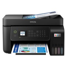 Epson EcoTank ET-4800 stampante A4 (stampa, copia, scansione, fax) ADF, display LCD 3.7cm, USB, Wi-Fi, Wi-Fi Direct, Ethernet, Epson Smart Panel, AirPrint, serbatoi flaconi alta capacità, Nero