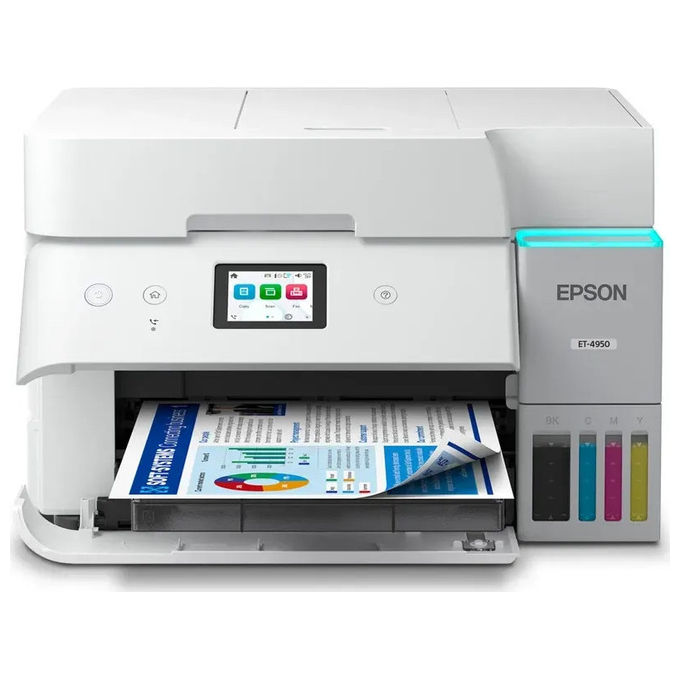 Epson, EcoTank ET-4956, Stampante Multifunzione a Colori, A4, Wi-Fi