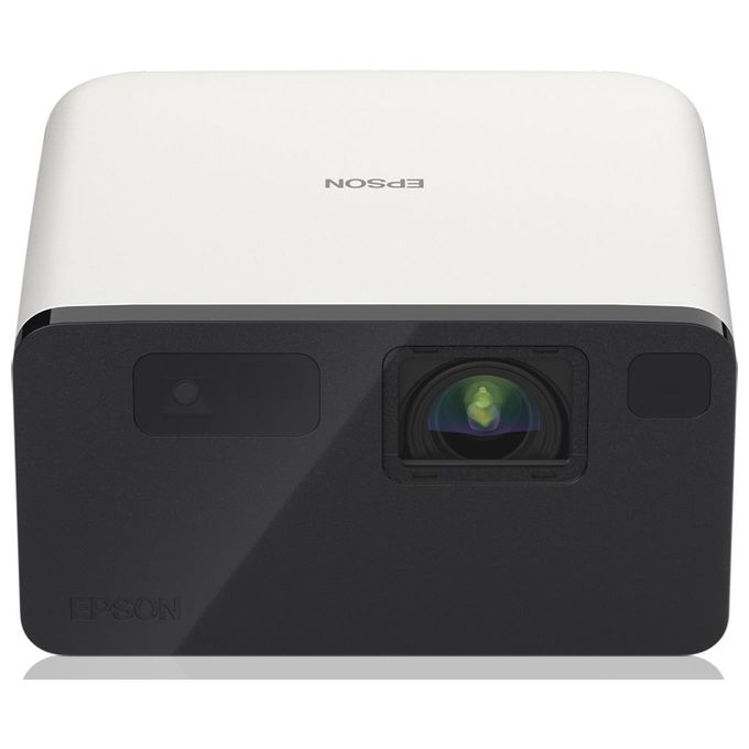 Epson EF-21W - Proiettore Laser Compatto Full HD 1000 Lumen Google TV Integrato Altoparlanti Bluetooth Proiezione fino a 150 Pollici Correzione Trapezoidale Automatica White e Black