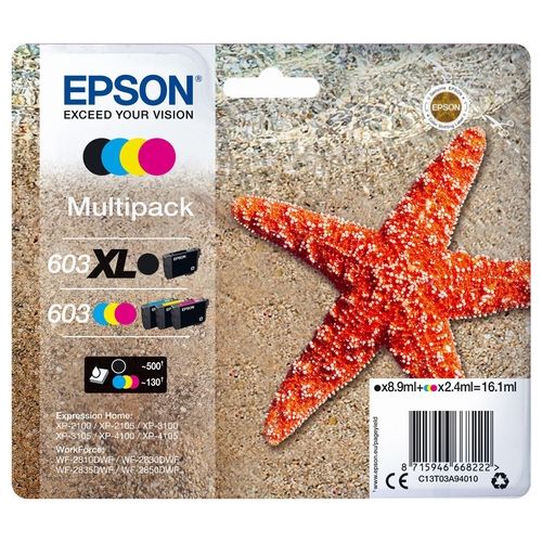 Epson Kit Multipack 603 Nero XL+ Colori 603