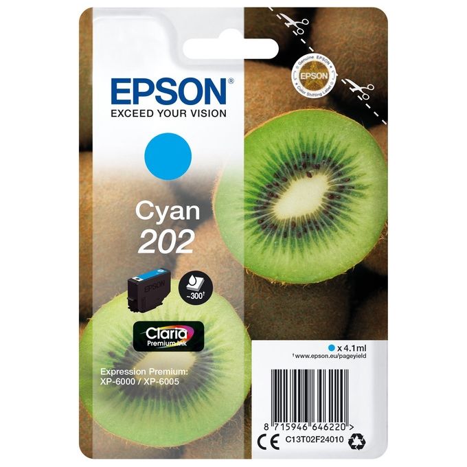 Epson Kiwi 202 Cartuccia d'Inchiostro Ciano