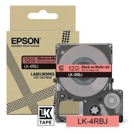 Epson LK-4RBJ Etichetta per Stampante Nero/Rosso