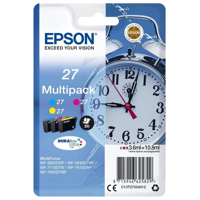 Epson Multipack 27 Sveglia 3 cartucce Colori