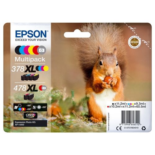 Epson Multipack 6 Colori 378XL/478XL Claria Photo Hd Ink