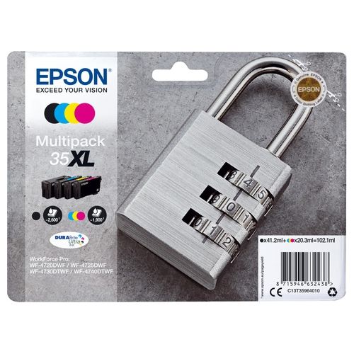 Epson multipack ink Lucchetto 35xl K/cmy