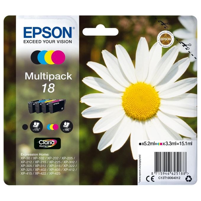 Image of Epson Multipack Margherita n.4 Cartucce