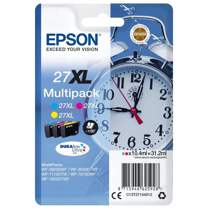 Epson Multipack Sveglia 27xl 3 cartucce Colori