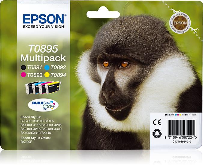 Epson Multipack T0895 Bk/c/m/y