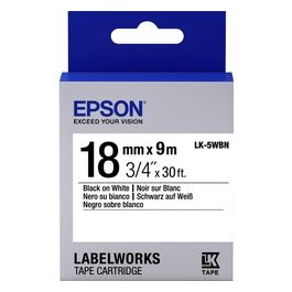 Epson Nastro Lc5wbn9 std nero Bianco18x9