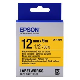 Epson Nastro Lk4ybw Strng nero Giall12x9