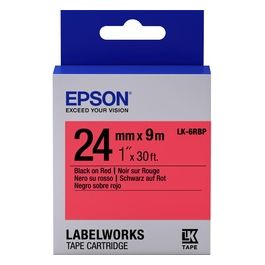 Epson Nastro Lk6rbp Pastel nero Rosso 24x9