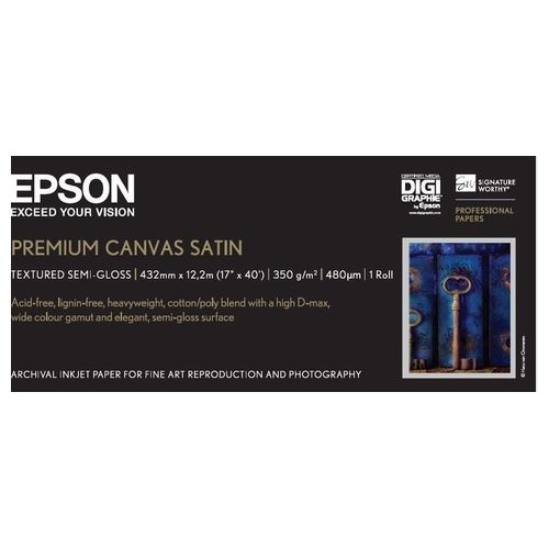 Epson premium canvas satin in rotoli da 43/18cmx12 19m