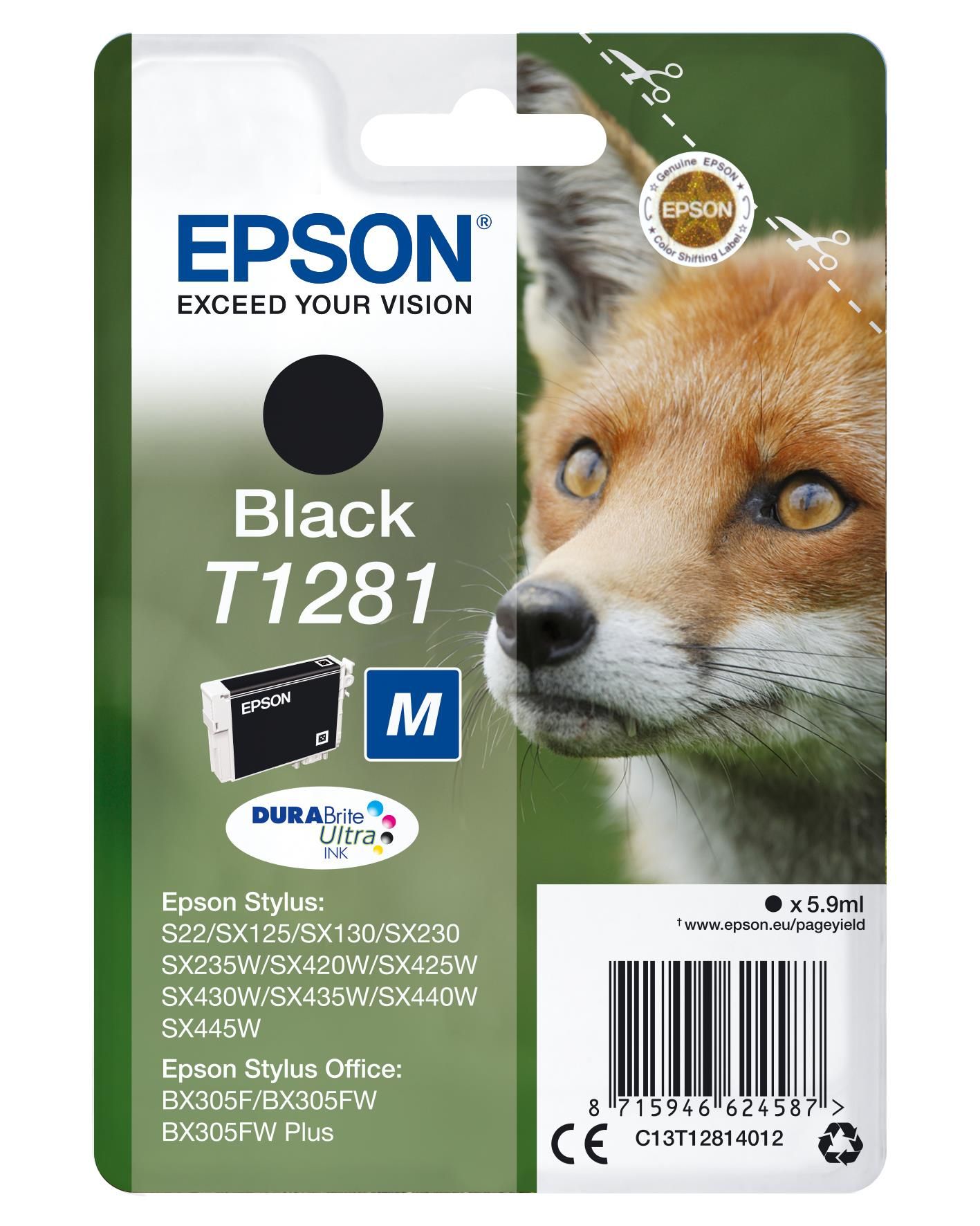 Epson Singlepack Black T1281