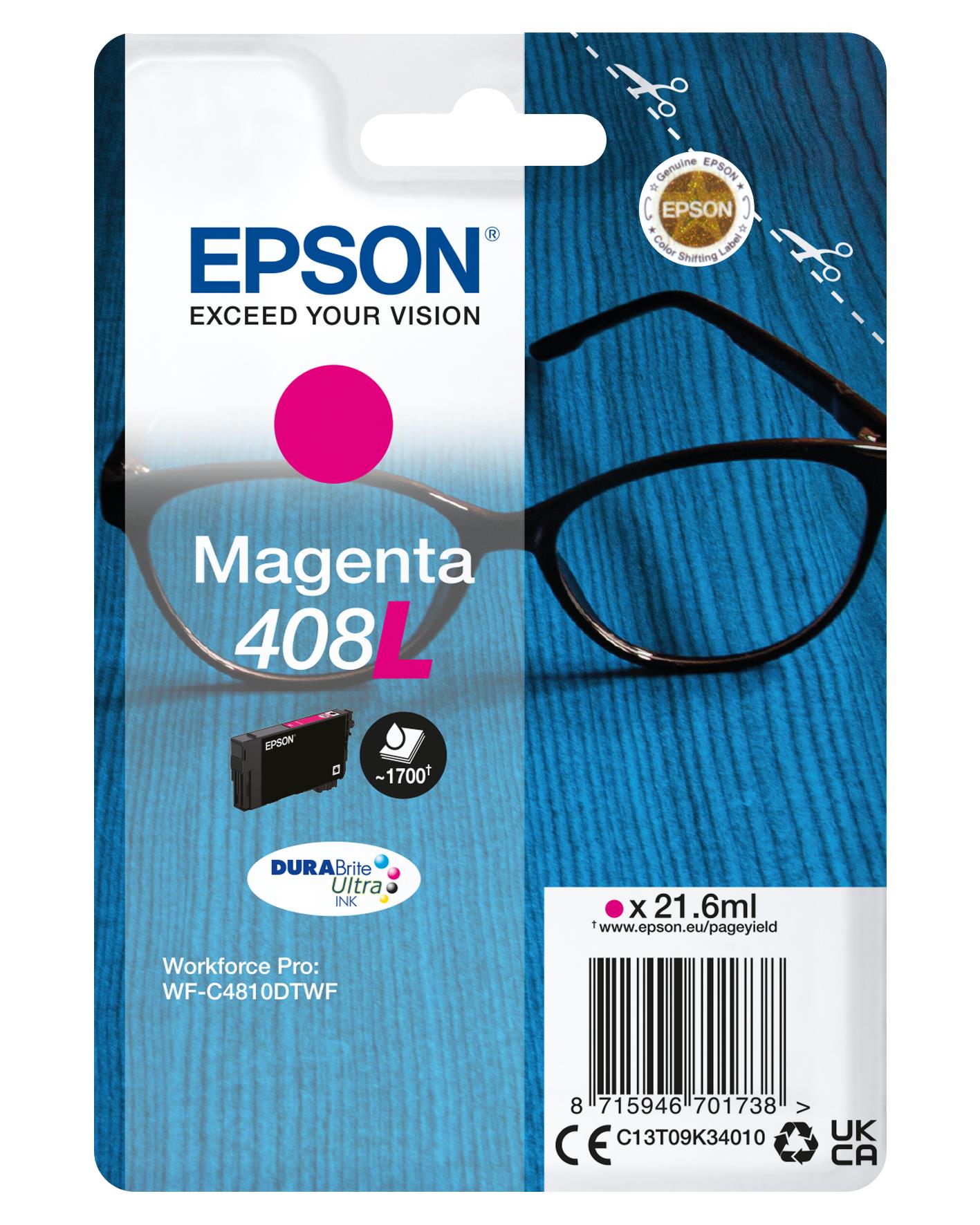 Epson Singlepack Magenta 408l