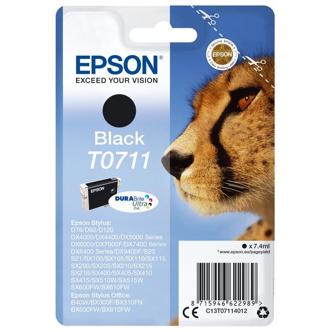 Image of Epson T0711 Cartuccia Inchiostro nero Blister Mfdx4000