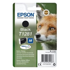 Epson T1281 Taglia M nero originale blister cartuccia dinchiostro per Stylus S22, SX230, SX235, SX420, SX430, SX435, SX438, SX440, SX445, Stylus Office BX305