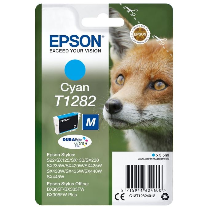 Image of Epson T1282 Cartuccia Inchiostro ciano tg.m Volpe