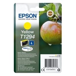 Epson T1294 7 ml taglia L giallo originale blister cartuccia dinchiostro per Stylus SX230, SX235, SX430, SX438, WorkForce WF-3520, 3530, 3540, 7015, 7515, 7525