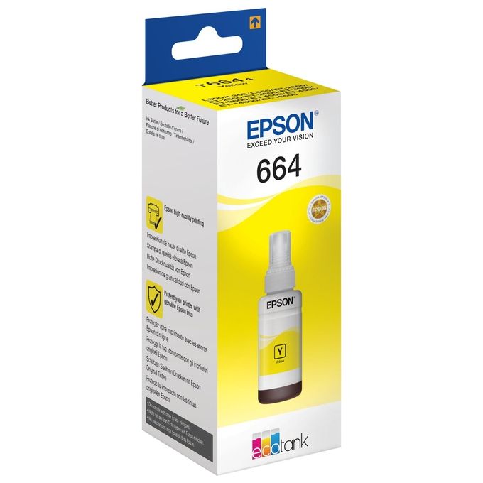 Epson C13T664440 EcoTank Flacone Inchiostro 70ml colore Giallo