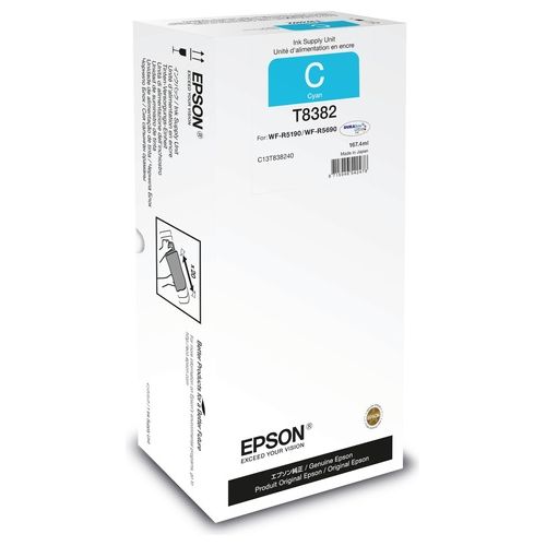 Epson T8382 167.4 ml cyan ricarica inchiostro per WorkForce Pro WF-R5190, WF-R5190DTW, WF-R5690, WF-R5690DTWF, WF-R5690DTWFL
