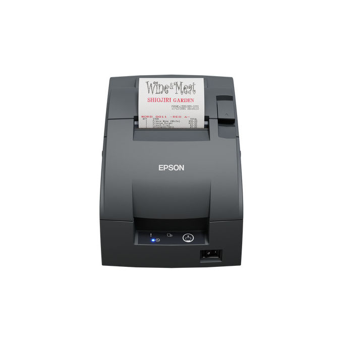 Epson TM-U220IIB C31CL27102B0 Stampante a Matrice di Punti Grigio Scuro USB per Ricevute