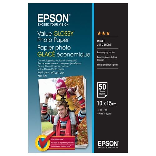Epson Value Glossy Photo Paper 10x15cm 2x 20 Fogli