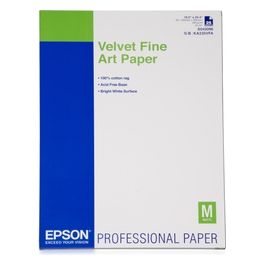 Epson Velvet Fine Art Paper Formato A2 (25 Fogli)