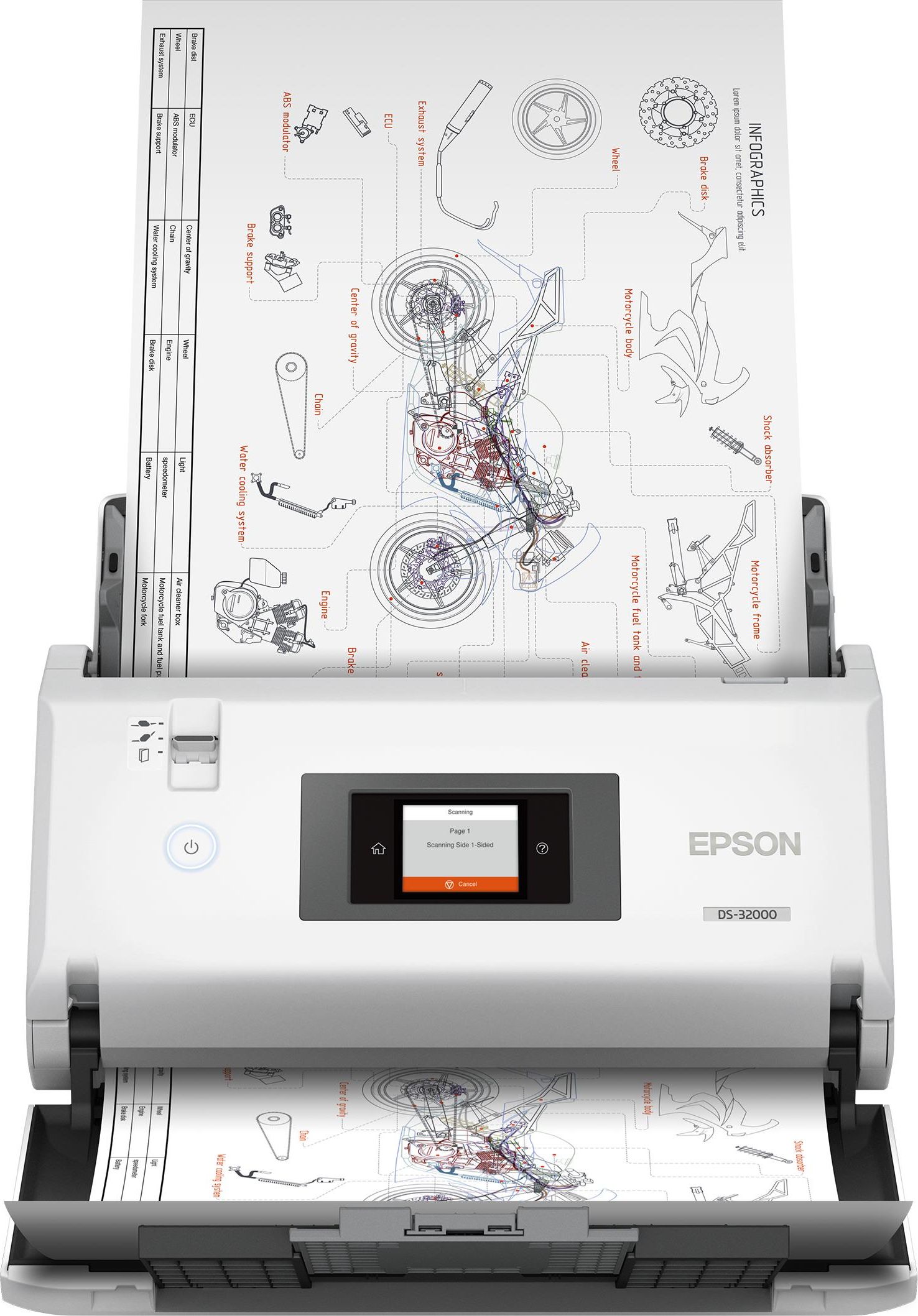 Epson WorkForce DS-32000 600x600 Dpi Scanner a Foglio Bianco A3