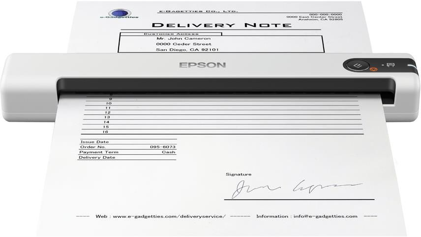 Epson Workforce Ds-70 Scanner Portatile A4 Sheetfed Usb A3