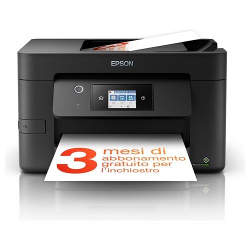 Stampante Inkjet Multifunzione WorkForce Pro WF-3825DWF Risoluzione 4800x2400 DPI A4 WiFi Nera