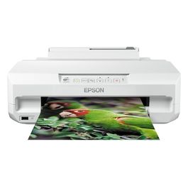 Epson Expression Photo XP-55 Stampante Fotografica A4, Doppio Vassoio Carta, Wi-Fi, AirPrint, PictBridge, Stampa da Mobile Smartphone iPhone o Tablet, Fronte/Retro, Stampa su CD/DVD - Bianca