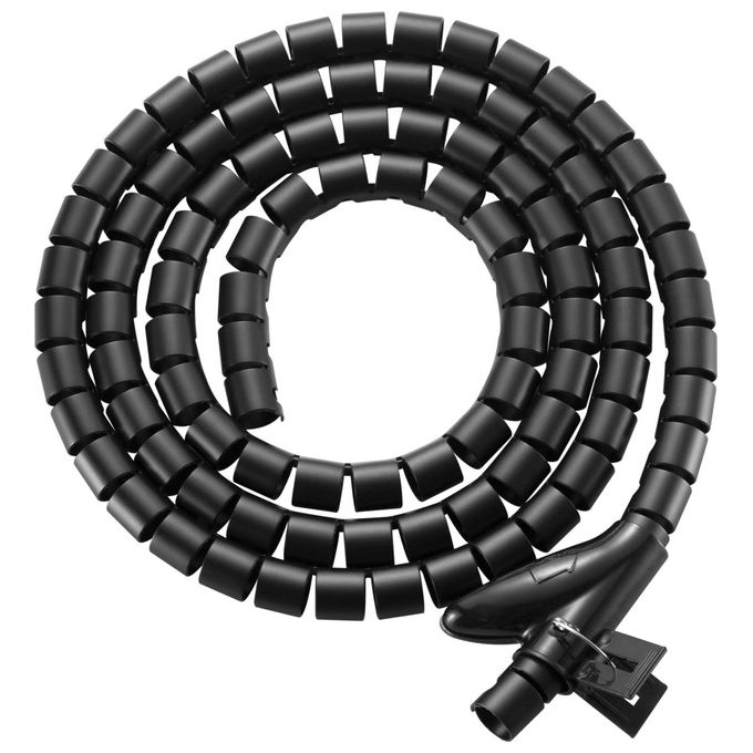 Image of Equip 650868 Organizer per Cavi Scrivania Guaina Intrecciata per Cavi Nero 2.5mt