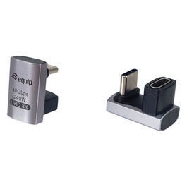 Adattatore USB4 C a C 40Gbps PD240W Set 2 pezzi Nero/Grigio Alluminio