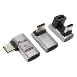 Adattatore USB4 C a C 40Gbps PD 240W Alluminio Nero/Grigio Set 3pz cavo dati