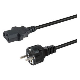 Cavo Alimentazione Nero 3m CEE7/7 IEC C13