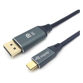 Cavo e Adattatore Video 1mt Usb Tipo-c DisplayPort Grigio