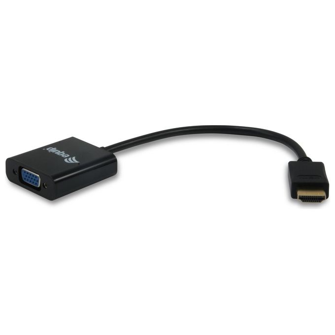Equip Cavo di Interfaccia e Adattatore Hdmi VGA Nero