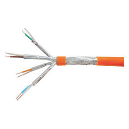 Cavo di Rete Cat7 SFTP 100m Arancione Ethernet Gigabit LAN Rame LSZH