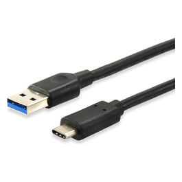 Cavo USB 3.2 Gen 1 Tipo C a A 0,5m 5Gbps Nero - Accessori PC Trasferimento Dati