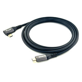 Cavo USB Type-C 3m 100W Nero Angolato per Ricarica Rapida e Dati