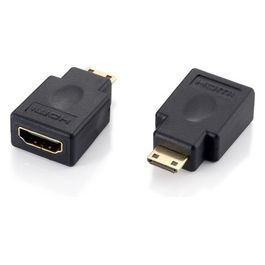 Equip Minihdmi (type c) hdmi type a Adapt m/f blk gold Plated Plugs
