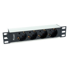 Multipresa PDU 4 Prese Schuko 1U Rack