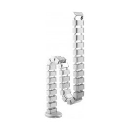 Organizer Cavi Telescopico Pavimento 1300mm Bianco ABS/Acciaio Gestione Cavi