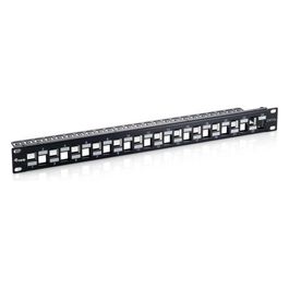 Equip Pannello Patch a 24 Porte RJ45 Cat6a 19" 1HE Schermato Nero