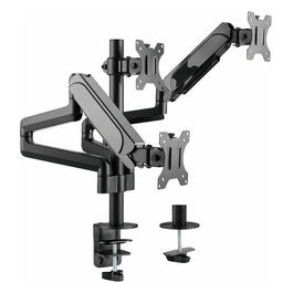 Staffa Monitor Tripli 17-27 pollici da Scrivania Nero