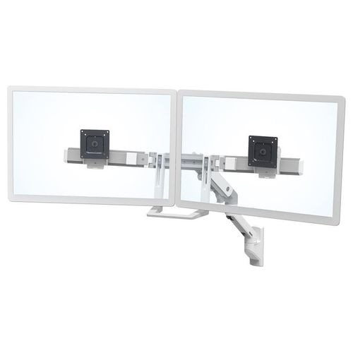 Ergotron HX Dual Monitor Wall Mount Arm Kit Montaggio per 2 Monitor fino a 32" Installabile a Parete Bianco